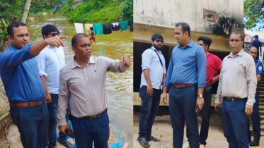 শ্রীমঙ্গলে পাহাড়ি ছড়া পরিদর্শন, অবৈধ বালু উত্তোলনে কঠোর হুঁশিয়ারি