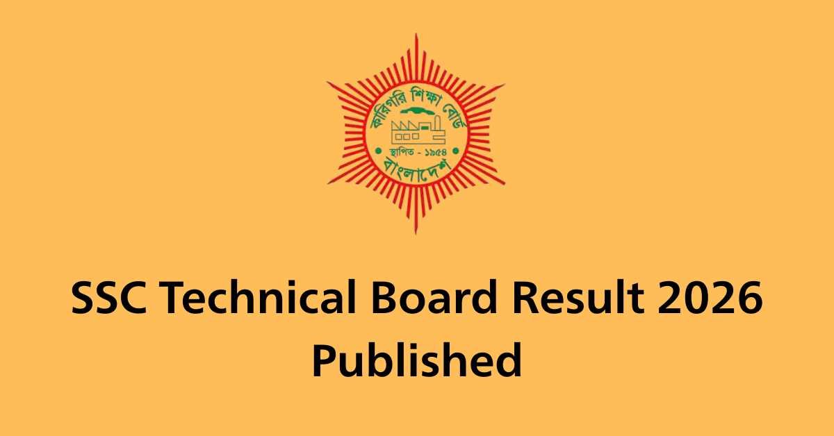 SSC Technical Board Result 2026 Published